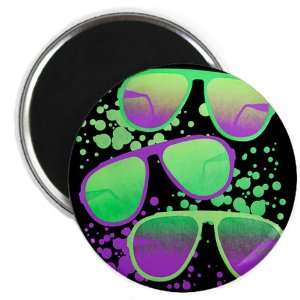  2.25 Magnet 80s Sunglasses (Fashion Music Songs Clothes 