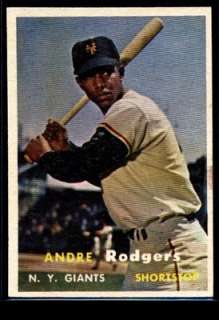 1957 TOPPS #377 ANDRE RODGERS GIANTS NM 25362  