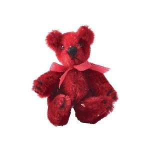  Dollhouse Miniature Red Fuzzy Wuzzy Bear Toys & Games