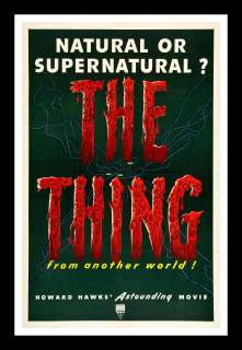 THE THING FROM ANOTHER WORLD * HORROR MOVIE POSTER 1951  