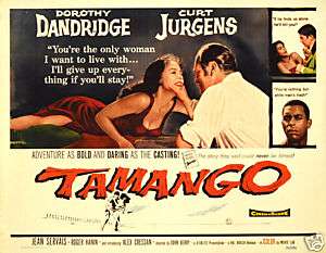 Tamango 1959 Original Movie Poster US Half Sheet Folded  