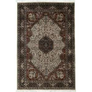  511 x 90 Ivory Hand Knotted Wool Tabriz Rug Furniture 