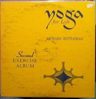 RICHARD HITTLEMAN yoga for life second exercise album 2 LP VG 1964 w 