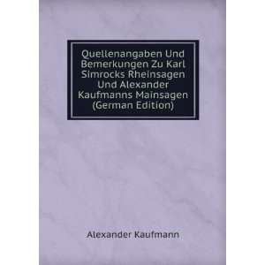   Mainsagen (German Edition) (9785876607331) Alexander Kaufmann Books