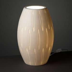  POR 8872   Justice Design   Tall Egg Accent Lamp   Limoges 