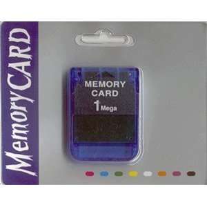  1mb Memory Card Playstaion PS1 NEW (Color might Vary 