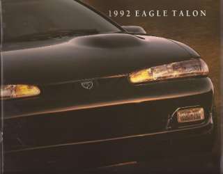 1992 92 Eagle Talon original sales brochure  