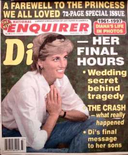 Princess Diana Cover Stories Newspaper Articles 1997  
