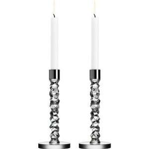  Orrefors 6590162 Carat Glass Candlesticks (Set of 2)