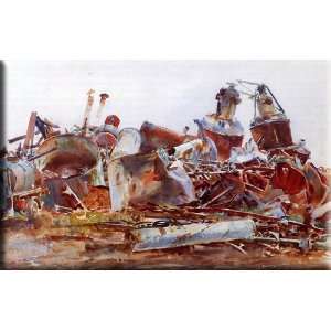 The Wrecked Sugar Refinery 16x10 Streched Canvas Art by Sargent, John 