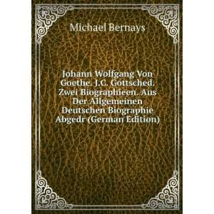   Deutschen Biographie Abgedr (German Edition) Michael Bernays Books