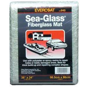 Sea Glass 1.5oz Fiberglass Mat Non Woven 3 Yards 38 in. X 108 in 