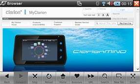  Clarion MiND 4.8 Inch Bluetooth Portable GPS Navigator 
