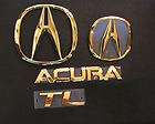 2004   2011 ACURA TL 24kt Gold Emblem Kit NEW