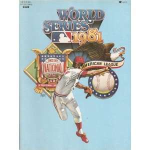1981 New York Yankees vs Los Angeles Dodgers 1981 World Series Program 