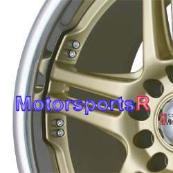   Gold Rims Wheels 06 07 08 09 10 11 Honda Civic SI Accord EX CRV LX SE