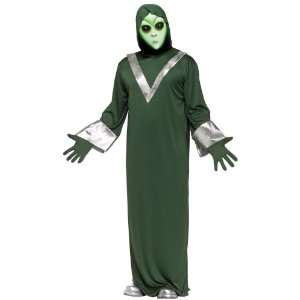 Lets Party By Fun World Deep Space Alien Adult Costume / Green   One 
