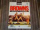 100 Official 1990 CLEVELAND BROWNS Schedule new  
