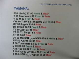 Yamaha NOS RX 115 RXS 100 Brake Shoe Set 1983 95 Part #36R 25330 00 