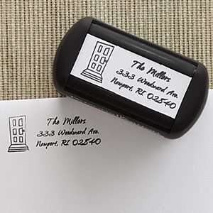    Personalized Rubber Address Stamp   Front Door