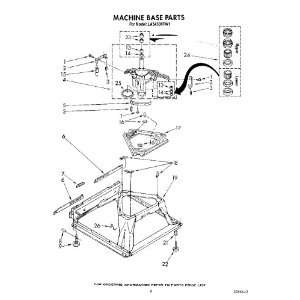  Whirlpool Part Number  388492 For Model #  LA5430XTF1 