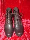 NEW SPORTO DK BROWN LEATHER WOMAN ANKLE SHOE BOOTS 9.5