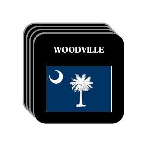 US State Flag   WOODVILLE, South Carolina (SC) Set of 4 Mini Mousepad 