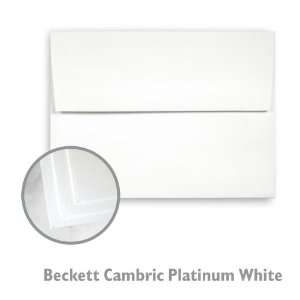  Beckett Cambric Platinum White Envelope   250/Box Office 
