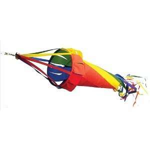  Spinsock Hanging Wind Spinner   Rainbow (78in) Patio 
