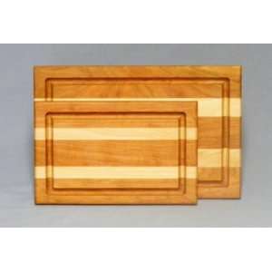  Wooden Cutting Board with Groove Cherry Maple Set Kitchen 