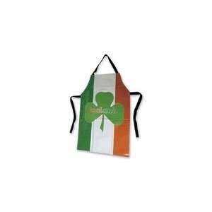  Tricolor Irish Looking Flag Apron with Shamrock