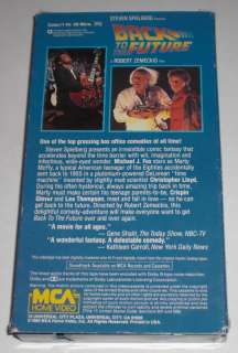 BACK TO THE FUTURE movie vhs Michael J. Fox  