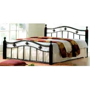   Twin Metal and Wood Bed with Frame