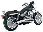 Vance and Hines Big Radius 2 into 1 Exhaust Chrome For 06 11 Dyna 