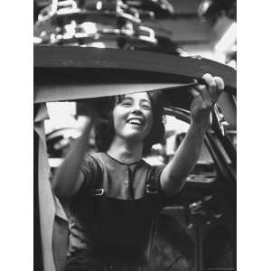  One of the 12% of Women Working on the Assembly Line of a 
