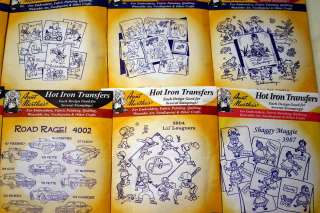 Vintage AUNT MARTHAS Hot Iron Transfers ~Lot of 27~ Embroidery Martha 