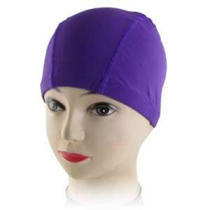  Polyester Elastic Fiber Swimming Cap for Women Men
