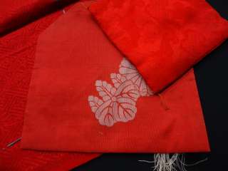 22209# Japanese KIMONO SILK / VINTAGE FUKUSA FOUR PIECES  