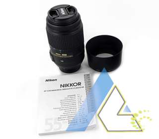   AF S DX NIKKOR 55 300mm f/4.5 5.6 G ED VR Lens+1 Year Warranty  