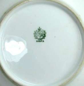 Early 20th Century Bavarian Porcelain Hand Painted Plate Marked 
