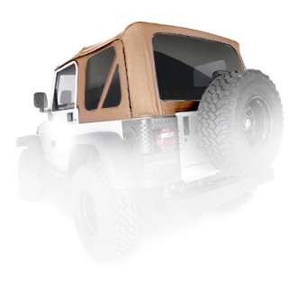 Rugged Ridge® XHD Replacement Soft Top for Full Steel Doors, Tinted 