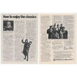  1980 Steve Allen How to Enjoy the Classics 2 Page Print Ad 