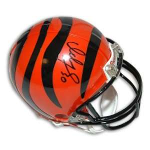  Ickey Woods Autographed Mini Helmet   with 30 