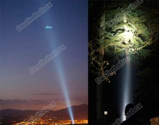 65W/55W/45W 6000lm Rechargeable HID Xenon Flashlight Torch Silver 