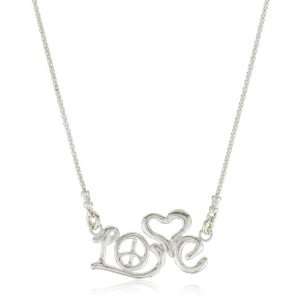  Love Peace And Hope Silver Love Pendant Jewelry
