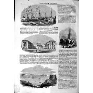 1844 BRAGANZA SHIP COWES CHURCH GILES PORTLAND OXFORD  