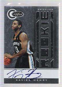 2010/11 Totally Certified Xavier Henry Auto Jersey Rookie /599  
