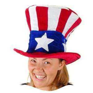  Lets Party By Elope USA Uncle Sam Hat / Red/White/Blue 
