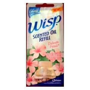 THREE PACK]Glade Wisp or Wisp Flameless Scented Oil Refill, Delicate 