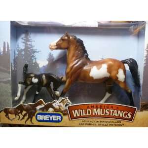  Breyer Americas Wild Mustangs Aguila Dun Pinto Stallion 